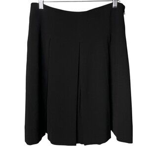 WHBM Black Midi Pleated Skirt Size 10
